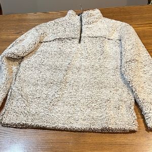Womens Crème Sherpa Pullover